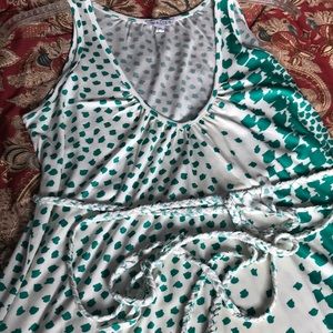 Walter cream and green dress size XS